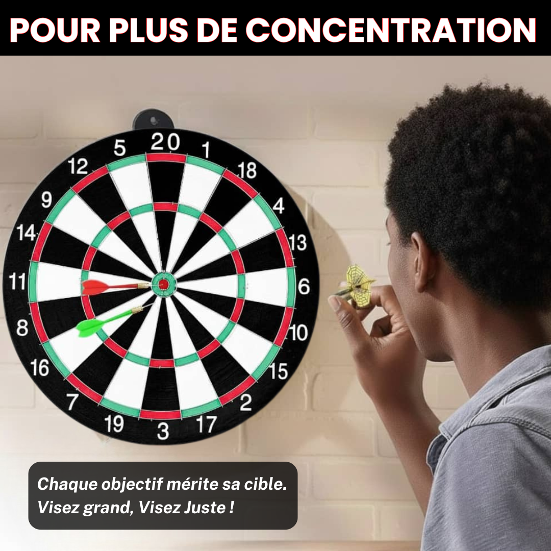 Jeu de fléchette à double face