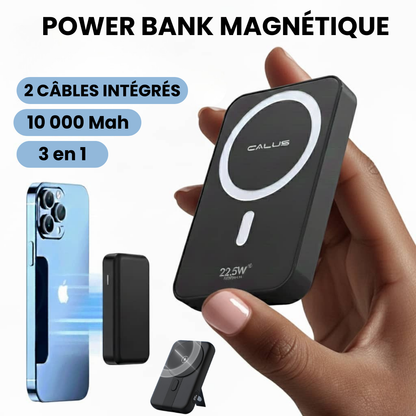 Power Bank magnétique sans fil 4 en 1