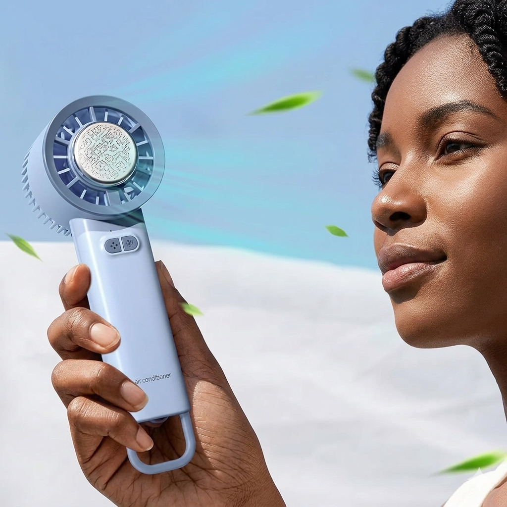 Mini Ventilateur Portable à Main + refroidisseur