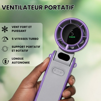 Mini Ventilateur Portable à Main rechargeable