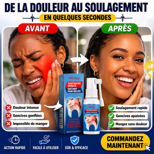SPRAY DENTAIRE PRO : FINI LES DOULEURS DENTAIRES INSUPPORTABLES EN QUELQUES SECONDES Ben