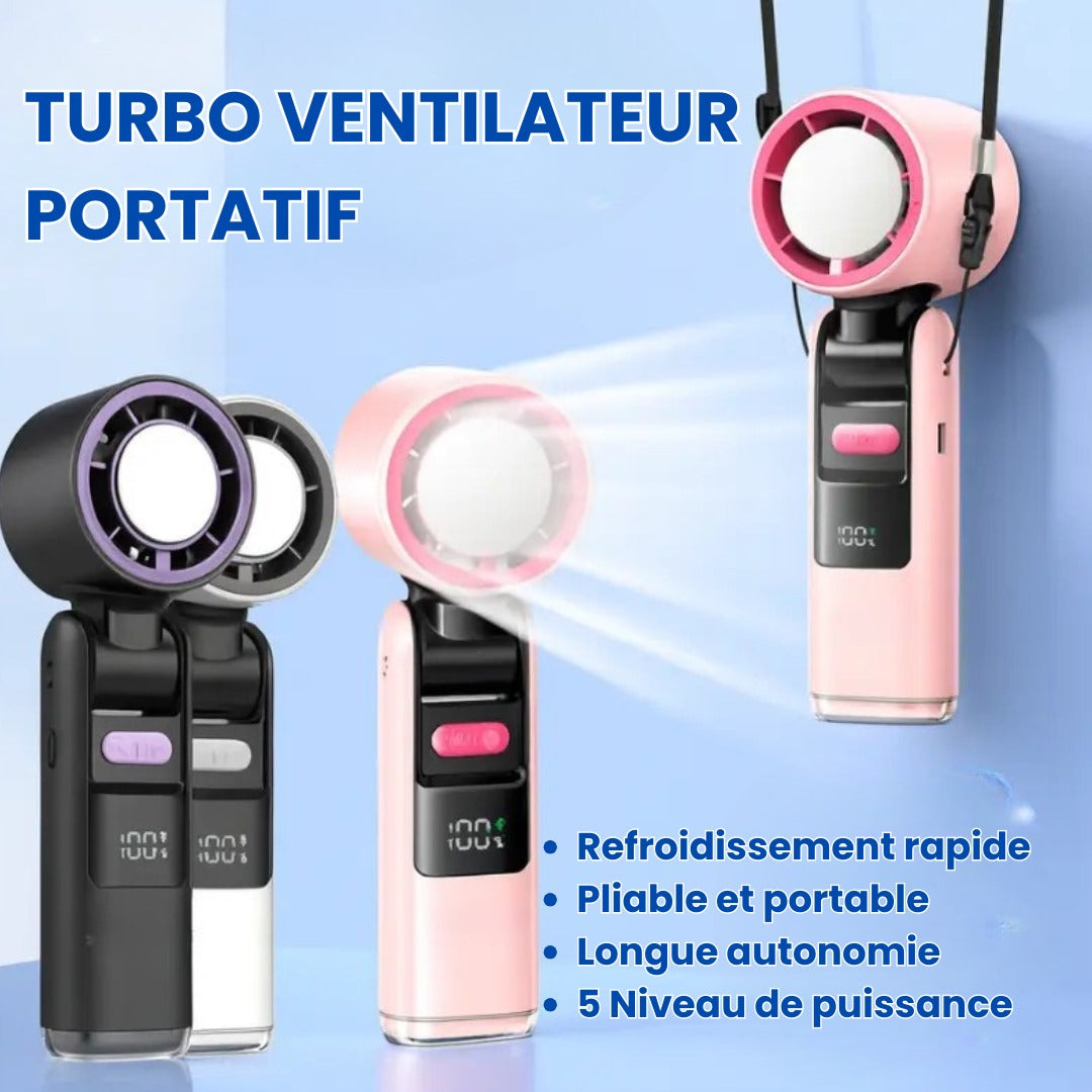 Turbo Ventilateur Portable Rechargeable à Main