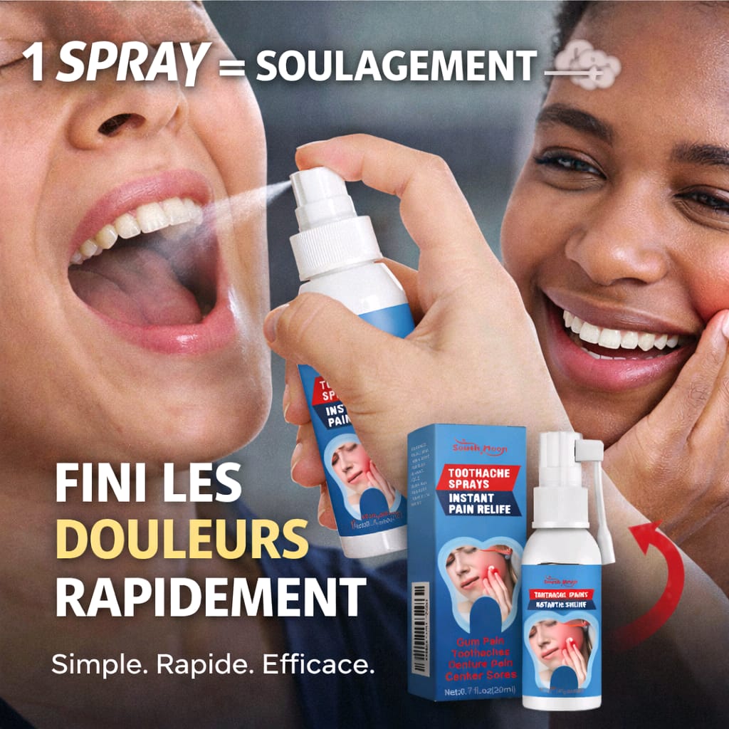 SPRAY DENTAIRE PRO : FINI LES DOULEURS DENTAIRES INSUPPORTABLES EN QUELQUES SECONDES Ben