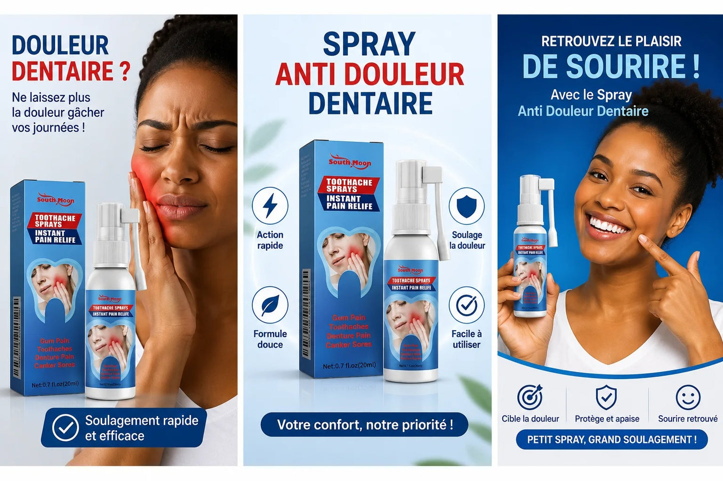 SPRAY DENTAIRE PRO : FINI LES DOULEURS DENTAIRES INSUPPORTABLES EN QUELQUES SECONDES Ben